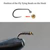MUUNN 100pcs Tungsten Cyclops Beads for Fly Tying, Sink Deeper and Faster 5 Colors/13 Sizes Countersunk Tungsten Beads Fly Tying Beads Head Fly Tying Materials(Copper,4.6mm) view 4