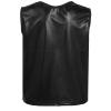 Aislor Kids Big Girls Shiny Metallic Crop Tank Tops Racer Back Dance Athletic Sports Bra Black Shiny 15-18 Years view 2