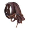 CHALLENGER Horse Western Horse Leather Beaded Bitless Sidepull Bridle w/Split Reins 77RS13BR view 2
