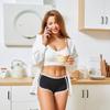 Mordlanka Women Boyshorts Underwear Cotton Panties Stretch Boxer Brief (green+white+yellow, X-SMALL) view 2