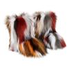 Gegefur Girls Boys Kids Faux Fur Boots Furry Fuzzy Fluffy Warm Winter Snow Boots Flat Shoes Outdoor (Style-6, 11.5) view 1
