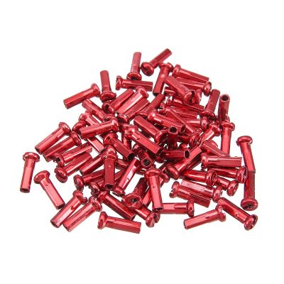 Spokes Nipples 72Pcs/Lot Bicycle Spoke Colorful Material Mountain Bike Spokes Nipples for Bicycle Wheel Cycling Accessories Cycling Spokes (Color : Red)
