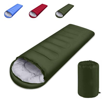 GUYUSM Camping Sleeping Bag - Lightweight Backpacking Sleeping Bag for Adults Boys and Girls, Waterproof Camping Gear Equipment, Outdoors Travel Essentials, Green, Rectangle