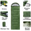 GUYUSM Camping Sleeping Bag - Lightweight Backpacking Sleeping Bag for Adults Boys and Girls, Waterproof Camping Gear Equipment, Outdoors Travel Essentials, Green, Rectangle view 3