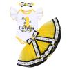 Baby Girl My First Birthday Party Cake Smash Outfit 1st Bee Day One Year Old Photo Shooting Props Cotton Short Sleeve Romper Princess Tutu Skirt Bowknot Headband 3pcs Set Yellow Bee My 1st Birthday view 1