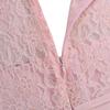 easyforever Kids Girls Shiny Sequin Rhinestone Belt Floral Lace Dress Princess Wedding Pagent Party Ball Gown Pearl Pink Long Dress 16 Years view 4