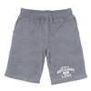 University of North Alabama Lions Property College Fleece Drawstring Shorts - Heather Grey, X-Large view 1