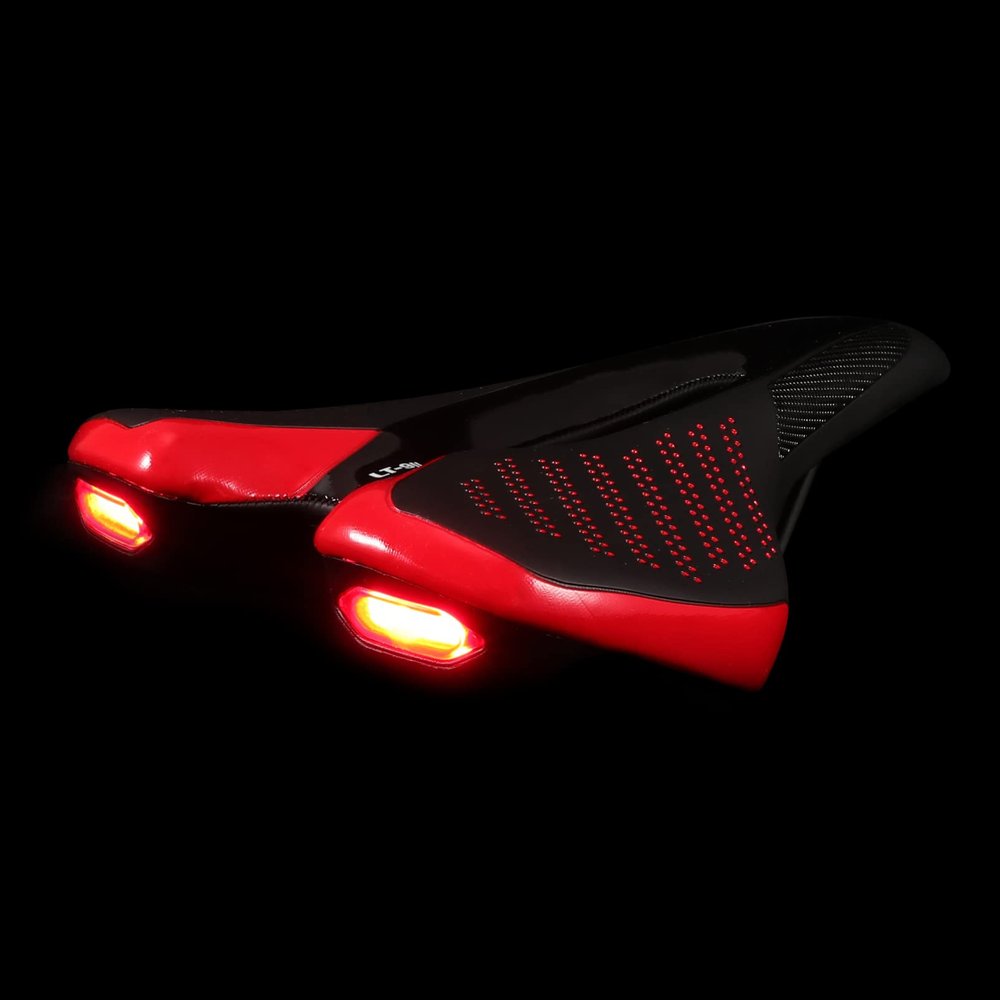 1pc Bike Seat Light Comfortable Saddle for Mountain Biking Vibration Design Fit for Bicycles Outdoor Cycling Accessory