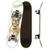Yocaher Punked Complete Skateboard 7.75" x 31" Pro Skateboards with Black Grip Tape, Aluminum Alloy Truck, ABEC-7 Bearing, 54mm Skateboard Wheels (Complete 7.75" Cool Pup French Bulldog) view 1