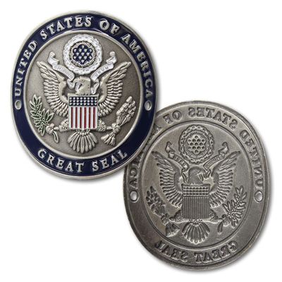 United States of America Great Seal Hiking Stick Medallion