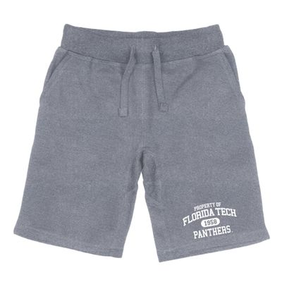 W REPUBLIC Florida Institute of Technology Panthers Property College Fleece Drawstring Shorts - Heather Grey, Large