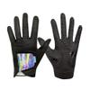 GOuft Spiderweb-Design Golf Glove Black Edition (for Men & Women) - Durable Suede: All Weather Golf Glove, Good Grip, Feel Soft/Comfort, and Long Lasting: Washable Glove (Hologram/Black, 19, Pair) view 1