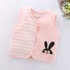 Yartina Infant Baby Boys Girls Sherpa Fleece Vest Zipper Puffer Jacket Sleeveless Waistcoat Winter Warm Outerwear RabbitA 12-24 Months view 2