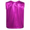 Aislor Kids Big Girls Shiny Metallic Crop Tank Tops Racer Back Dance Athletic Sports Bra Hot Pink Shiny 11-14 Years view 2