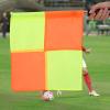 2 Pcs Football Linesman Referee Flags Soccer Referee Flags Track and Field Sports Training Flag with Sponge Handle for Sports Match Soccer Football Hockey Training view 2
