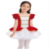 Aislor Little Big Girls Christmas Elf Santa Claus Snow-Man Costume Dance Tutu Dress Ballet Ice Skater Party Dancewear Red 6 Years view 1
