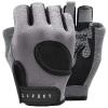 LIFECT Essential Breathable Workout Gloves, Weight Lifting Fingerless Gym Exercise Gloves with Curved Open Back, for Powerlifting, Women and Men (Grey, Large) view 1
