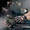 LIFECT Essential Breathable Workout Gloves, Weight Lifting Fingerless Gym Exercise Gloves with Curved Open Back, for Powerlifting, Women and Men (Grey, Large) view 2