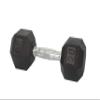 FixtureDisplays Rubber Dumbbell in Pair - with Metal Handles Pair of 2 20 lbs Dumbell 15189-NPF-1D view 2