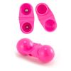 Alwonder 20-Pack Fishing Double Rattle Beads, Catfish Rig Catfishing Tackle Portable Plastic Fishing Attractants Beads Bells Accessory for Catfish Striper Bass Pompano Pink view 1