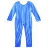 Agoky Kids Girls Shiny Dance Clothing Set One-Piece Sports Unitard Long Sleeve Gymnastics Leotard Biketard Tracksuit Jumpsuit Royal Blue_B 3-4 Years view 3
