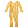 FEESHOW Kids Girls Full Length Athletic Gymnastics Leotard Bodysuit One Piece Romper Spandex Unitards Costumes Gold 8 Years view 4