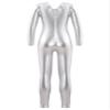 Freebily Girls Shiny Full Body Unitard Long Sleeve One-Piece Gymnastics Leotard Ballet Dance Outfit Costume Catsuit Jumpsuit Silver_B 5-6 Years view 2