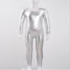 Freebily Girls Shiny Full Body Unitard Long Sleeve One-Piece Gymnastics Leotard Ballet Dance Outfit Costume Catsuit Jumpsuit Silver_B 5-6 Years view 4