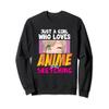 Just A Girl Who Loves Anime And Sketching Anime Girl Waifu Sweatshirt view 1