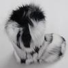 Gegefur Girls Boys Kids Faux Fur Boots Furry Fuzzy Fluffy Warm Winter Snow Boots Flat Shoes Outdoor (Black and White, 11.5) view 3
