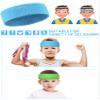 Chalyna 6 Pcs Kids Sweatbands Boys Sweat Headbands for Sports Colorful Athletic Sweatbands Forehead Headbands Summer Basketball Soccer Accessories for Children, Over 5 Years Old view 4