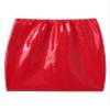 ACSUSS Womens Fashion Wet Look Faux Leather Pencil Skirt Elastic Waist Skinny Bodycon Miniskirt Red Large view 4