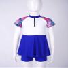 Yihuimin 2Pcs Girls Swimsuit Printed Dress with Shorts Set Wetsuit Bathing Suits for Beach Summer Holiday Palm Leaf Navy 6 Years view 3