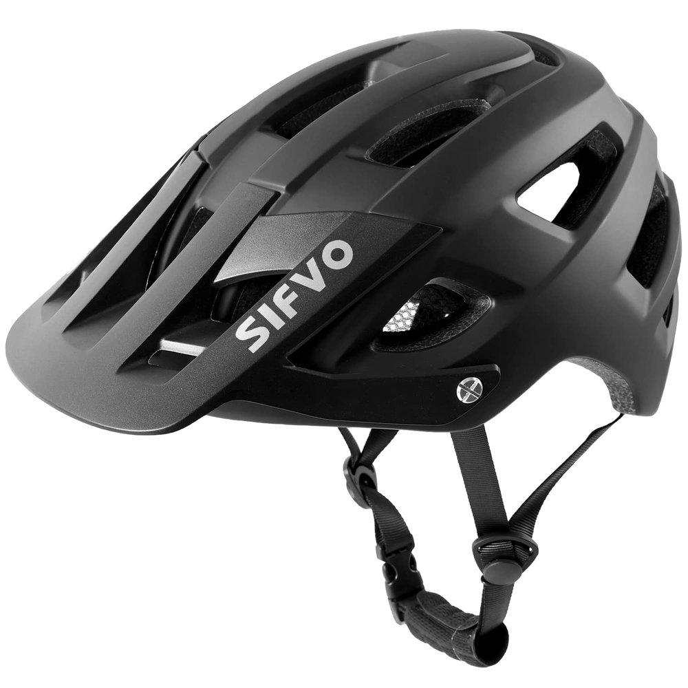 Bike Helmet, SIFVO Bike Helmets for Men and Women, Mountain Bike Helmet with Visor Helmets for Adults to Youth Bicycle Helmet Road Bike Helmet Safe and Comfortable 54-62cmM/L