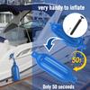Affordura Boat Fender 4 Pack Boat Bumpers Fenders 6.5 Inch with 4 Ropes, Boat Bumpers for Pontoon Boat Fenders Inflatable (Blue) view 3