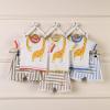 Baby Boy 2-Piece Clothing Set, 100% Cotton Cutie Giraffe Tee and Shorts Set for Baby Boy and Toddler, Toddler Outfits and Gifts (Yellow, 6-9 Months) view 2