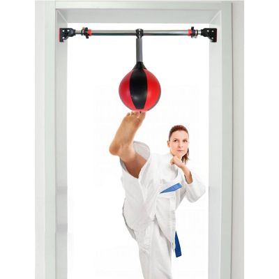 ZXXL Doorway Punching Bags for Kids/Adults/Women, Speed Boxing Bags with Adjustable Horizontal Bar, for Reaction, Agility, Fight Skill (Size : Large)