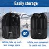 Affordura Boat Fender 4 Pack Boat Bumpers Fenders 10 Inch with 4 Ropes, Boat Bumpers for Pontoon Boat Fenders Inflatable(Black) view 3