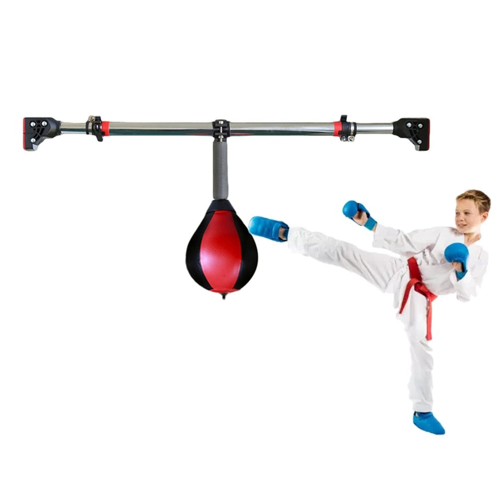 ZXXL Doorway Punching Bags for Kids/Adults/Women, Speed Boxing Bags with Adjustable Horizontal Bar, for Reaction, Agility, Fight Skill (Size : Small)