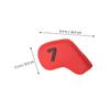 10pcs Golf Iron Cover Club Caps Double-Sided Digital Pu Protective Cover Mallet Putter for Golf view 2