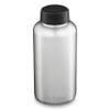 Klean Kanteen Wide Mouth Single Wall Stainless Steel Water Bottle (w/Wide Loop Cap) - 64oz - Brushed Stainless view 1