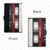 ALAZA Audio Cassette Music Vintage Business Card Holder Leather, Stainless Steel Slim Pocket Wallet Business Card Carrier Case Holder view 4