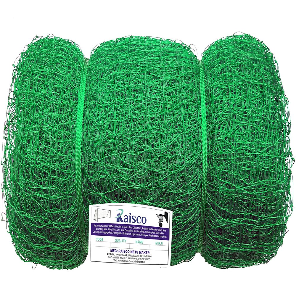 Raisco Cricket Practice/Boundary Fencing Football/Futsal/Handball Sports Ground Net Safety net Size:0.5mm-100 * 10