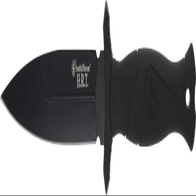 Smith & Wesson 10.5 in High Carbon SS Fixed Blade Knife with 5.5 in False Edge Blade for Outdoor Tactical Survival and EDC,Black