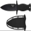 Smith & Wesson 10.5 in High Carbon SS Fixed Blade Knife with 5.5 in False Edge Blade for Outdoor Tactical Survival and EDC,Black view 2