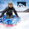Franklin Sports Arctic Trails Kids Snow Tube Sled - Inflatable 1 Person Winter Inner Tube - Single Seat Sled for Kids + Adults - Heavy Duty Inflatable - Fun Snow Toy - 48" view 4