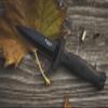 Smith & Wesson 8.5 in High Carbon SS Fixed Blade Knife with 4 in False Edge Blade for Outdoor Tactical Survival and EDC,Black view 3