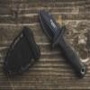 Smith & Wesson 5in High Carbon SS Fixed Blade Knife with 2 in 1 False Edge Blade and Stainless Steel Finish for Outdoor Tactical Survival and EDC view 3