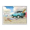 Stupell Industries Summer Sandy Beach Cruiser Surfboard Coastal Dog view 1