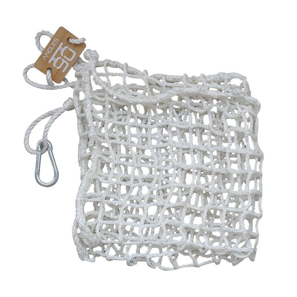 Angles90 Homemade Weight Net - White Polyester, 5-440 lb - Versatile Net for Cable Machine Attachment - Supports 5-440 lb for Weight Cable Pulley System - Sand Bag Attachment for Stones & Bricks